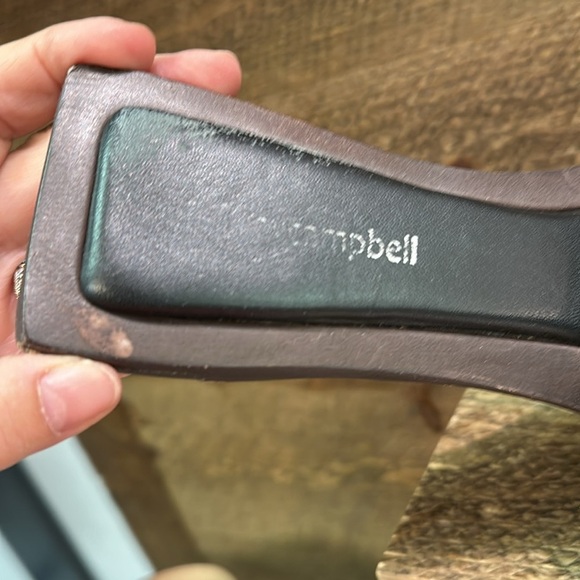 JEFFREY CAMPBELL Costello BLACK LEATHER SLIDES SIZE 8/39 - Picture 5 of 9